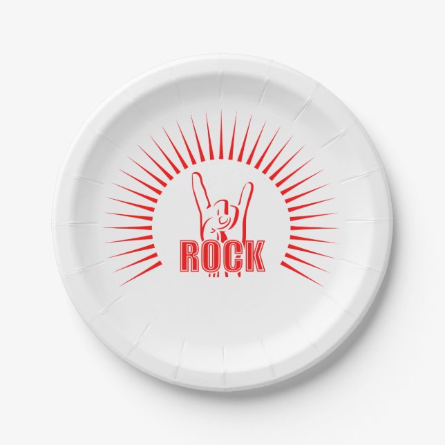 Rock Paper Plate (Front)