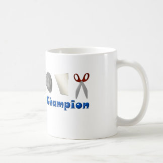 Rock Paper Scissors Champion Coffee Mug