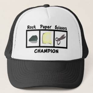 Rock Paper Scissors Champion Trucker Hat