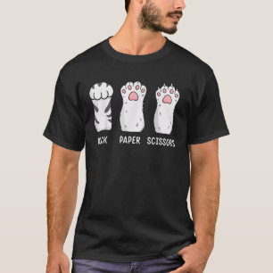 Rock Paper Scissors Funny Cat Owner Men Women Kids T-Shirt