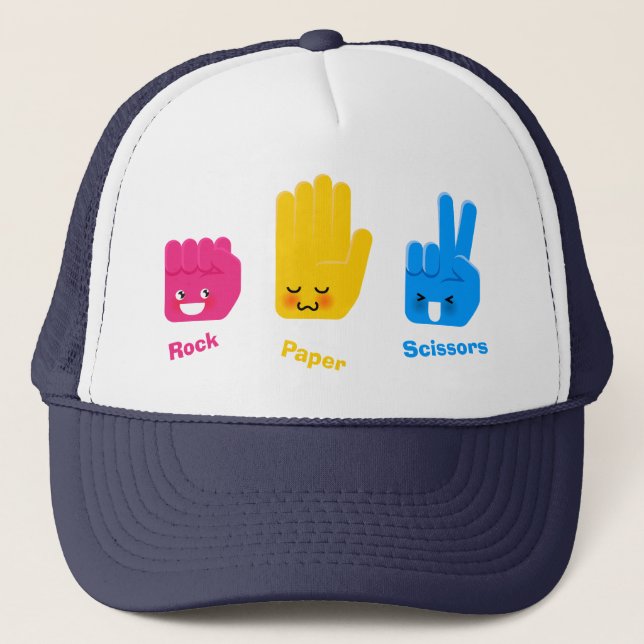 Rock, Paper, Scissors Game Hat (Front)