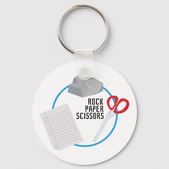 Rock Paper Scissors Key Ring (Front)