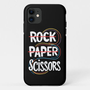 Rock Paper Scissors Lesbian Funny Gay Pride LGBT iPhone 11 Case