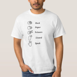 Rock, Paper, Scissors, Lizard, Spock T-shirt