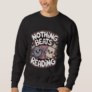 Rock Paper Scissors Nothing Beats Reading Funny Bo Sweatshirt