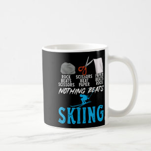 Rock Paper Scissors Nothing Beats Skiing _1 Coffee Mug