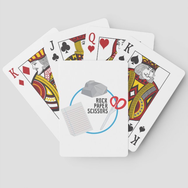 Rock Paper Scissors Playing Cards (Back)