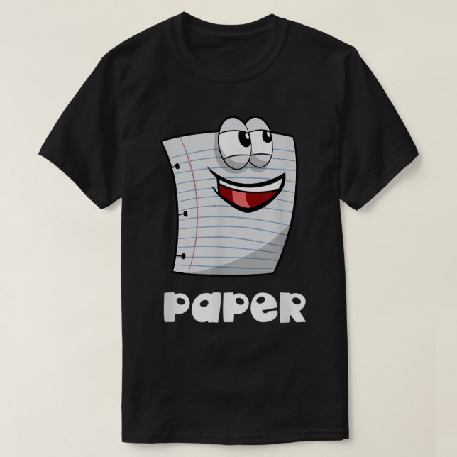 Rock Paper Scissors Shirt Group Halloween Costume  (Design Front)