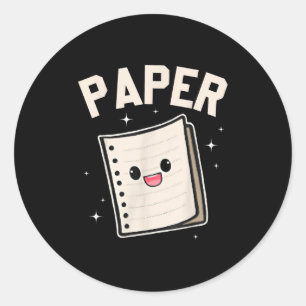 Rock Paper Scissors Shirt Group Halloween Costume  Classic Round Sticker