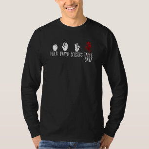 Rock Paper Scissors Table Saw Woodworker T-Shirt