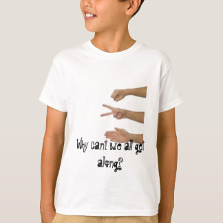 rock paper scissors why cant we all get along tee