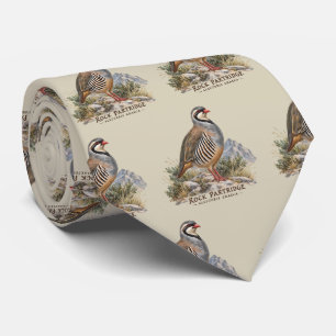 Rock Partridge ,Alectoris Graeca Hunting Birds Tie