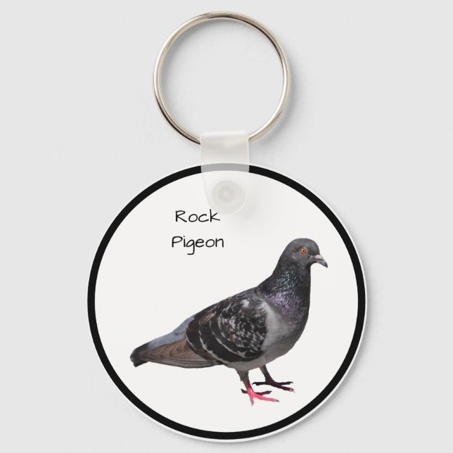 Rock Pigeon Key Ring (Front)