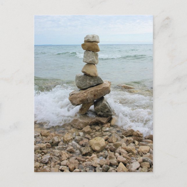 Rock Pillar Monument - Mackinac Island, Michigan Postcard (Front)