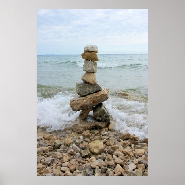 Rock Pillar Monument - Mackinac Island, Michigan Poster (Front)