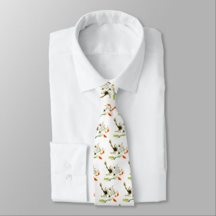 Rock Pool Crabs, Fish Funny Seaside Art Tie