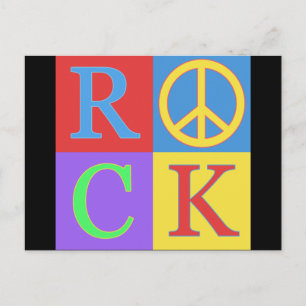 Rock Pop Art Design Postcard