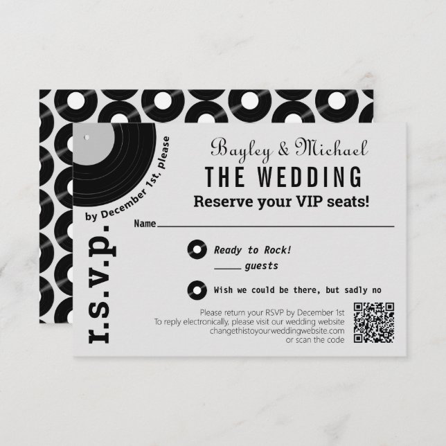 Rock Record Album Cover RSVP (Front/Back)