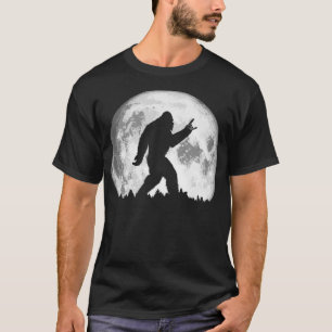 Rock Rock n Roll Bigfoot Dude  Moon _1  T-Shirt
