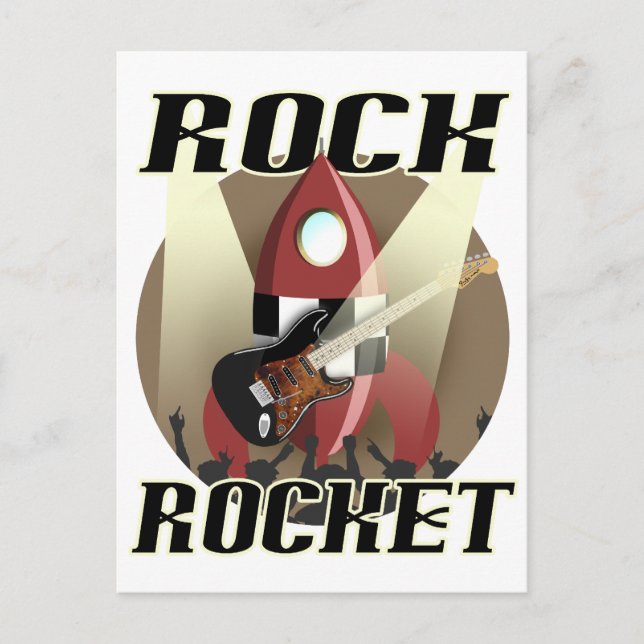 Rock Rocket Postcard (Front)