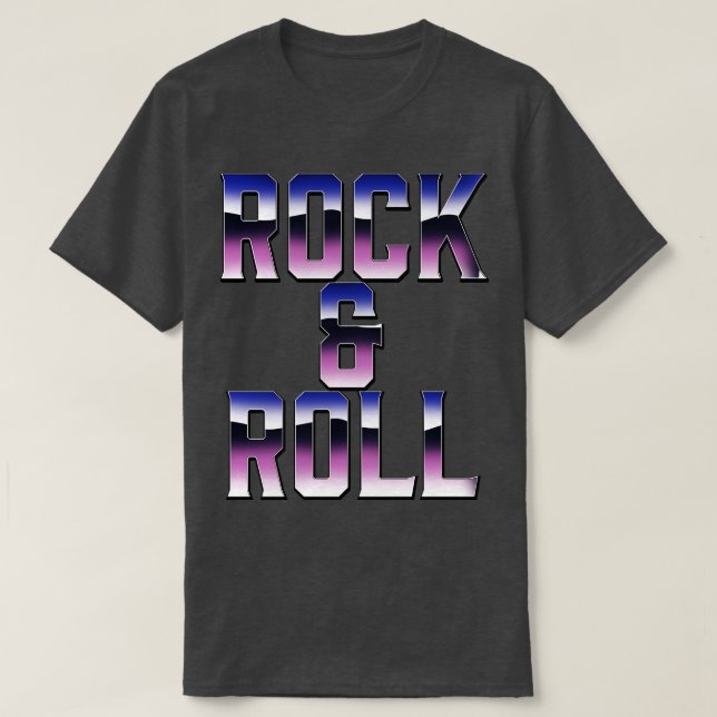 Rock Roll 1980s T-Shirt (Design Front)