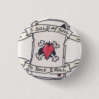 Rock & Roll 3 Cm Round Badge