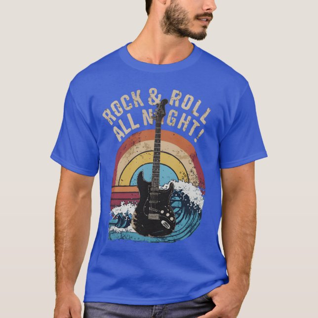 Rock Roll All Night vintage T-Shirt (Front)