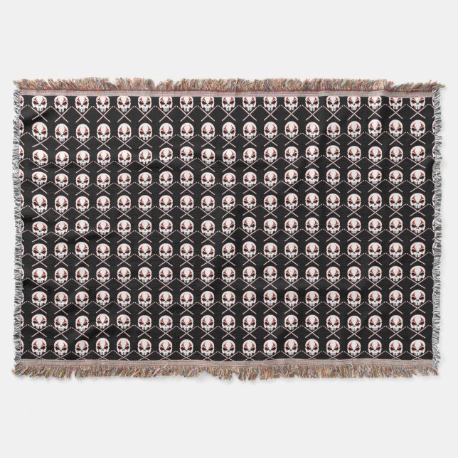 Rock & Roll Blanket Heavy Metal Drummer Throw (Front)