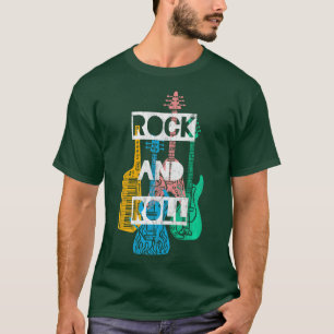Rock  Roll Colourful Rocker Concert Children Long  T-Shirt