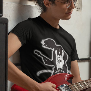 Rock & Roll Electric Guitar Head Banger Concert T-Shirt