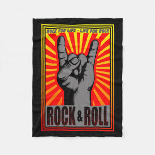 Rock & Roll Fleece Blanket