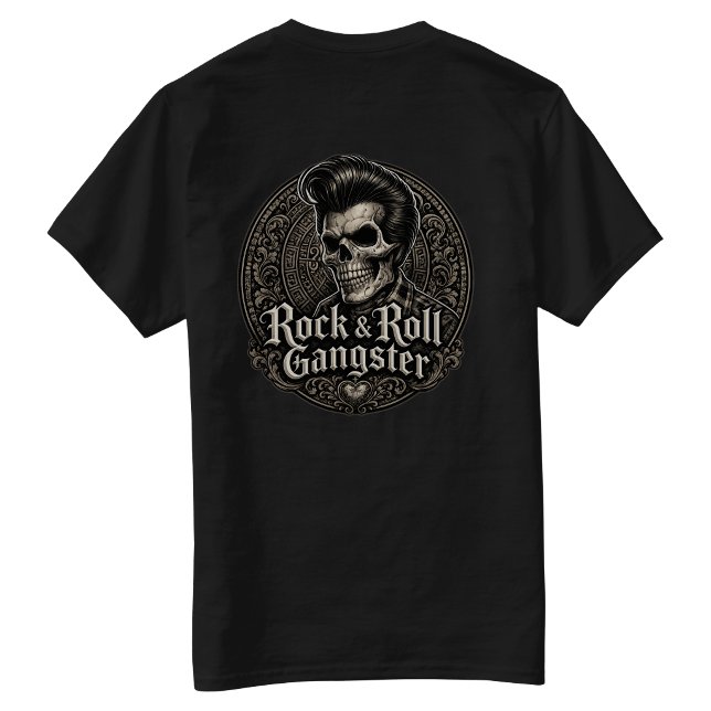 Rock & Roll Gangster Back hit T-Shirt (Rock & Roll Gangster Back hit T-Shirt)