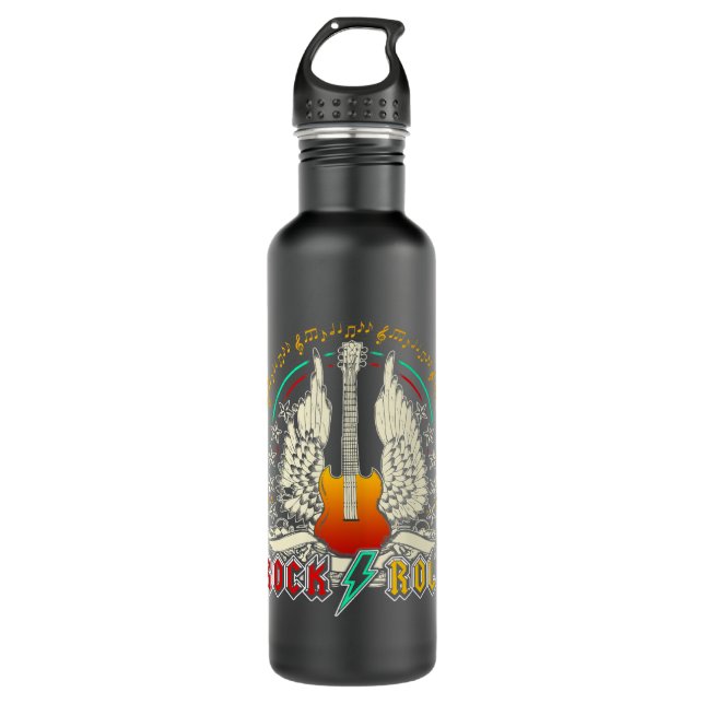 Rock Roll Guitar Wings Music School of Rock Classi 710 Ml Water Bottle (Front)
