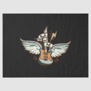 Rock & Roll Guitar Wings Music Tissue Paper