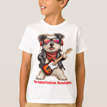 Rock & Roll Jack Russell Guitarist Dog