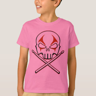 Rock & Roll Kid's Shirt Heavy Metal Drummer Shirt