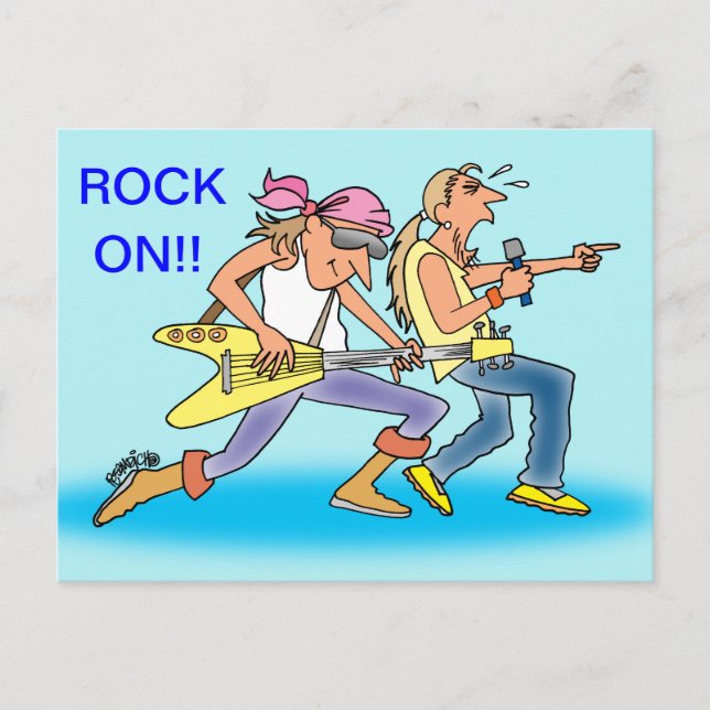 ROCK & ROLL POST CARDS FOR ROCKERS (Front)