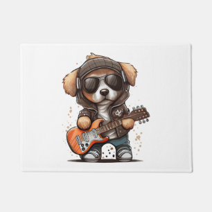 Rock Roll Puppy Dog (Six) Doormat