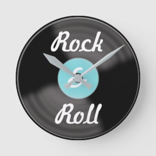  Rock & Roll Record Clock