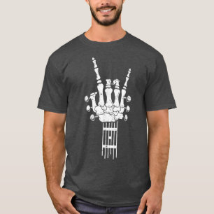 Rock & Roll Skeleton Guitar Music Lover Guitarist T-Shirt