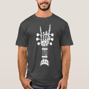 Rock & Roll Skeleton Guitar Music Lover Rockstar T-Shirt