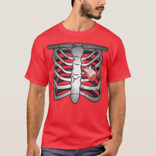Rock & Roll Skeleton Guitar Player Figurine Music T-Shirt
