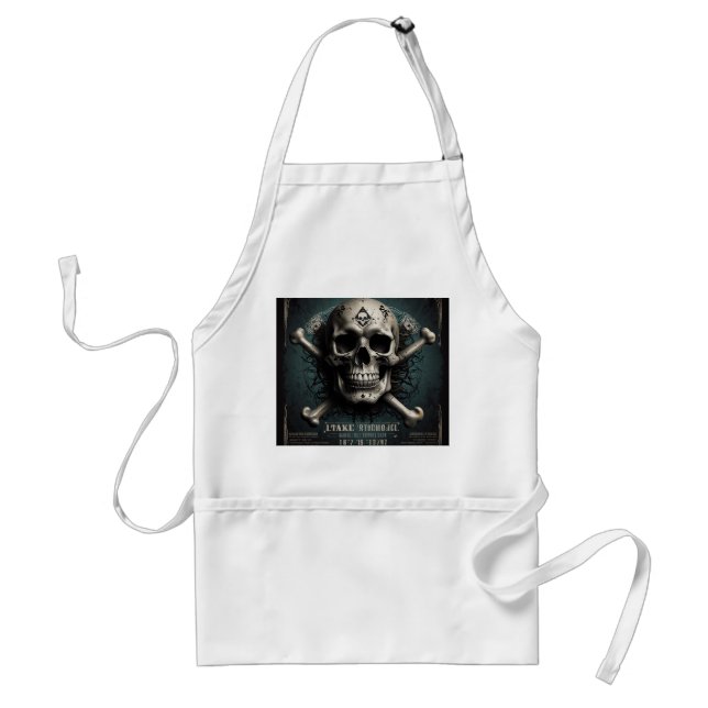 Rock & Roll Skull Concert  Standard Apron (Front)