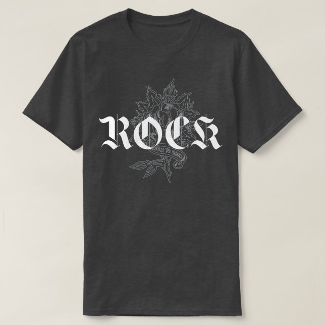 rock rose tattoo design T-Shirt (Design Front)
