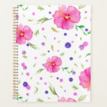 Rock Rose Watercolor Floral Planner – Gift for Mom<br><div class="desc">Give a unique holiday gift with this Rock Rose Watercolor Floral Planner. The distinctive rock rose blossoms in soft watercolor tones decorate the cover, making it ideal for nature-loving moms and teachers. Inside are undated monthly and weekly spreads, sections for holiday to-dos, and goal trackers—perfect for staying organized and inspired...</div>