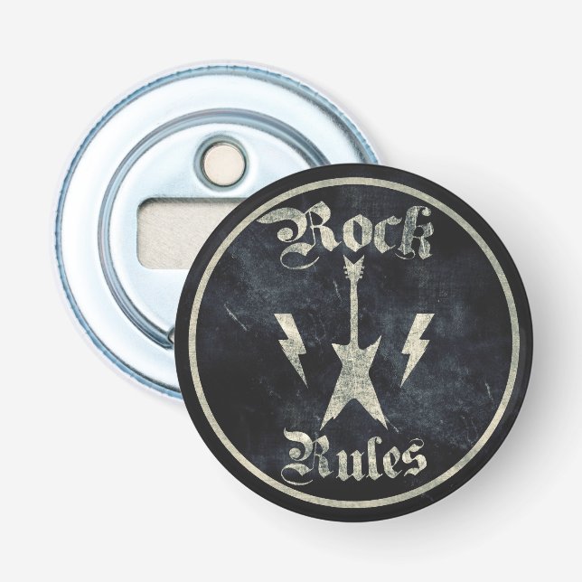 Rock Rules !! Bottle Opener (Front)