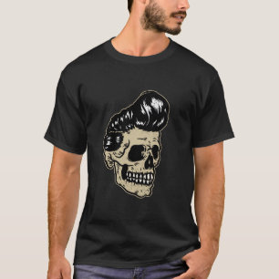 Rock Singer Skull Halloween Funny Skeleton Bones R T-Shirt
