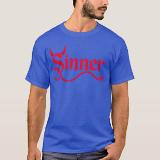 Rock Sinner Devil Hornsail Atheist Pride friend T-Shirt