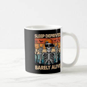 Rock Skeleton Deprived Rely Alive Halloween Costum Coffee Mug