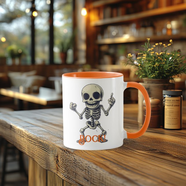 Rock Skeleton Mug – Fun & Spooky Halloween Vibes (Creator Uploaded)